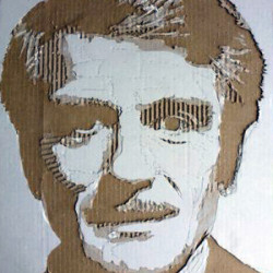 Giles Oldershaw и его портреты из гофрокартона Giles Oldershaw и его портреты из гофрокартона