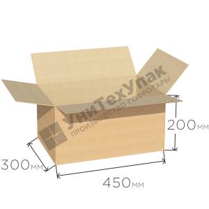Гофрокороб 450*300*200 мм Т-21 бурый