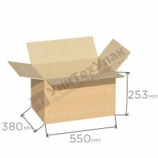 Гофрокороб 550*380*253 мм Т-24 (профиль B) бурый
