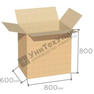 Коробка из пятислойного гофрокартона 800*600*800 П-33