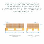 Гофрокороб 380*285*95 мм Т-23 (профиль B) белый