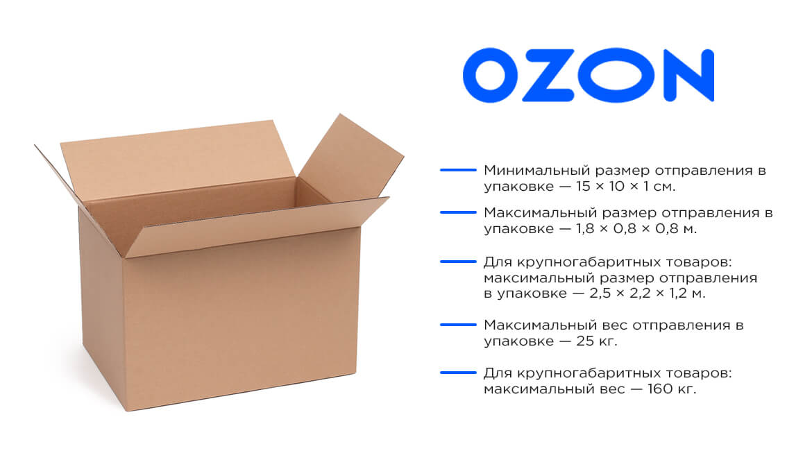 картонная коробка для ОЗОН